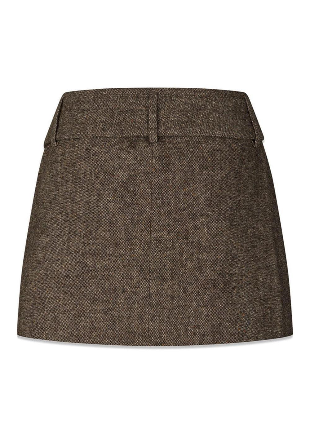 Rockymd skirt - Dark Brown Melange-Skirts-Modström-Butler Loftet