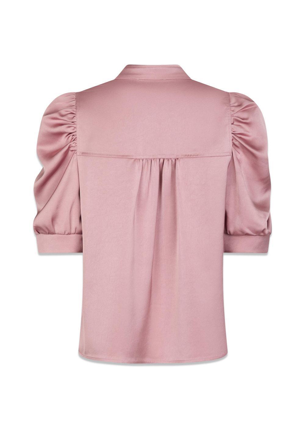 Roella Heavy Sateen Blouse - Evening Rose-Blouses-Neo Noir-Butler Loftet