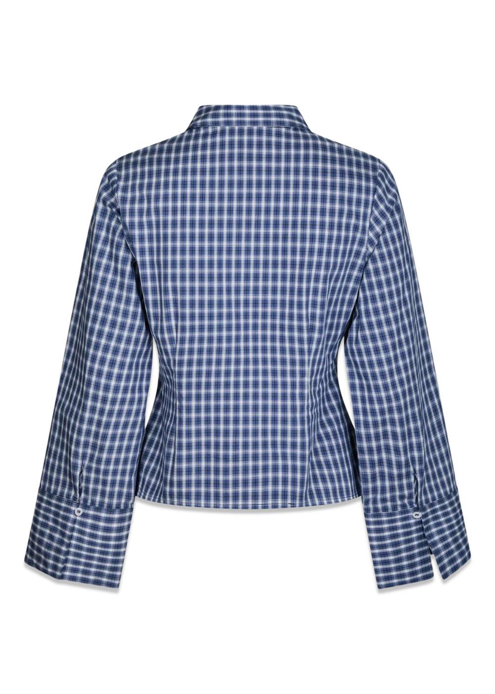 Rosa Check Shirt - Dark Blue-Shirts-Neo Noir-Butler Loftet