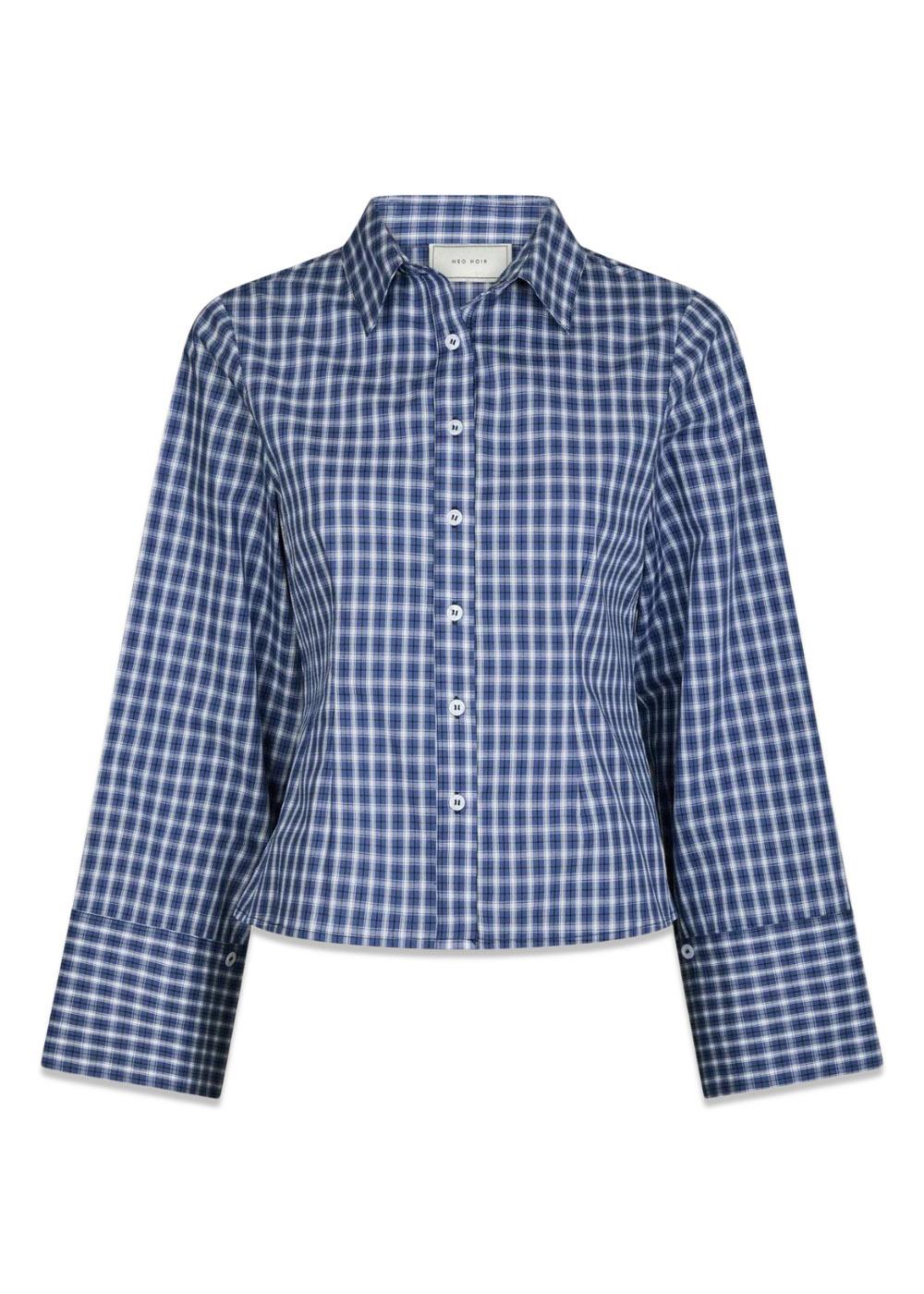 Rosa Check Shirt - Dark Blue-Shirts-Neo Noir-Butler Loftet