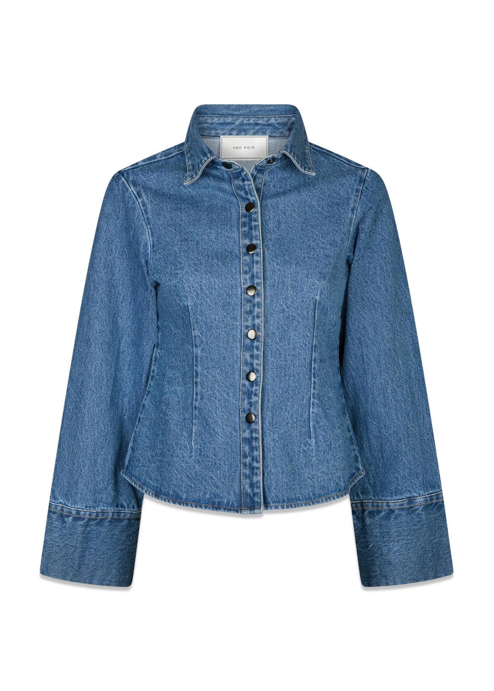 Rosa D Shirt - Vintage Blue-Blouses-Neo Noir-Butler Loftet