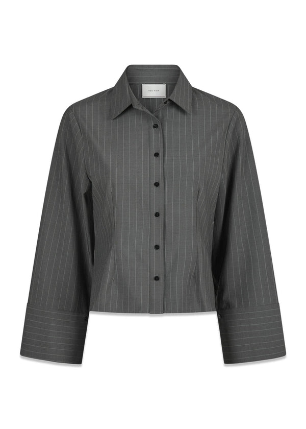 Rosa Pinstripe Shirt - Grey