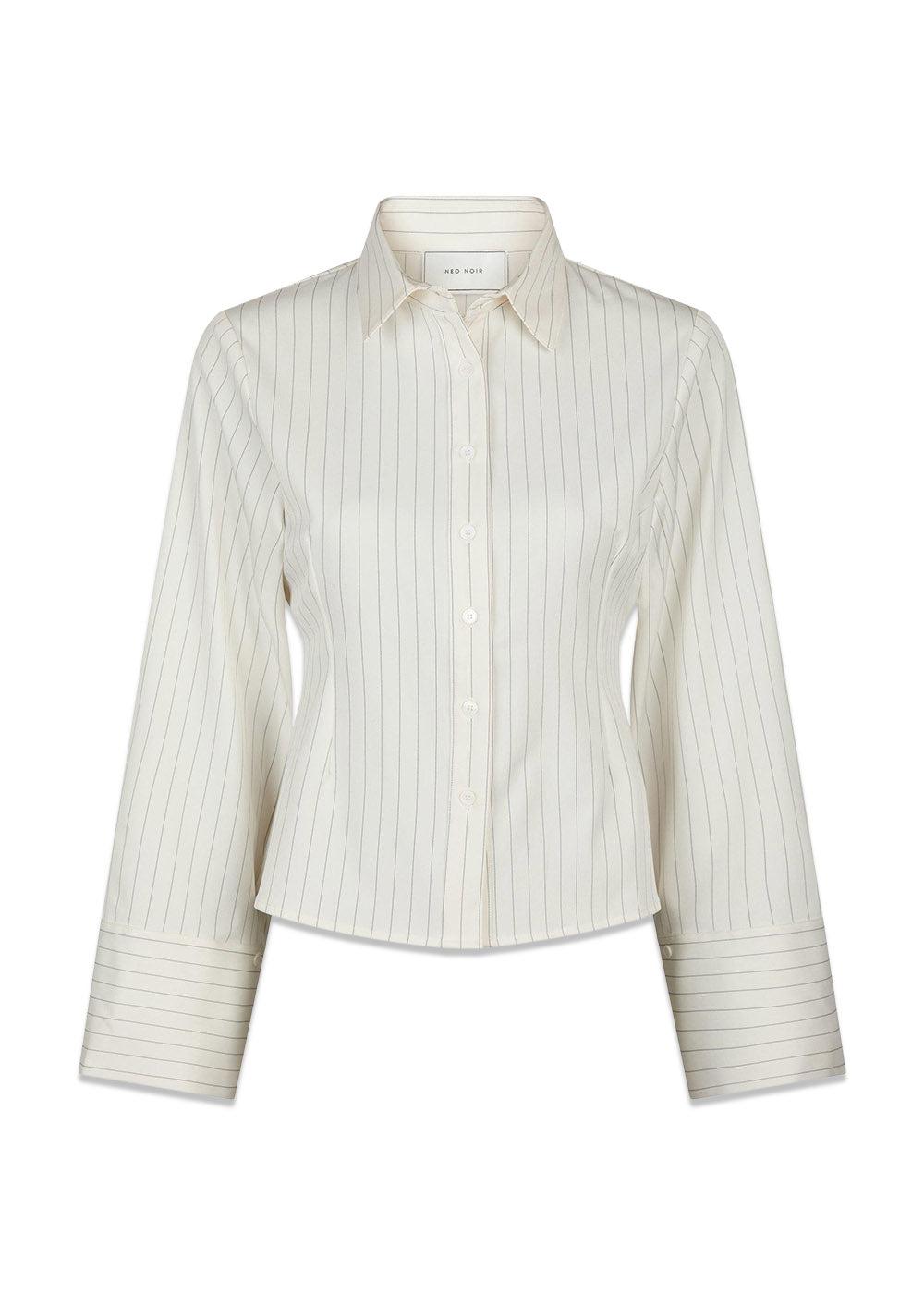 Rosa Pinstripe Shirt - White