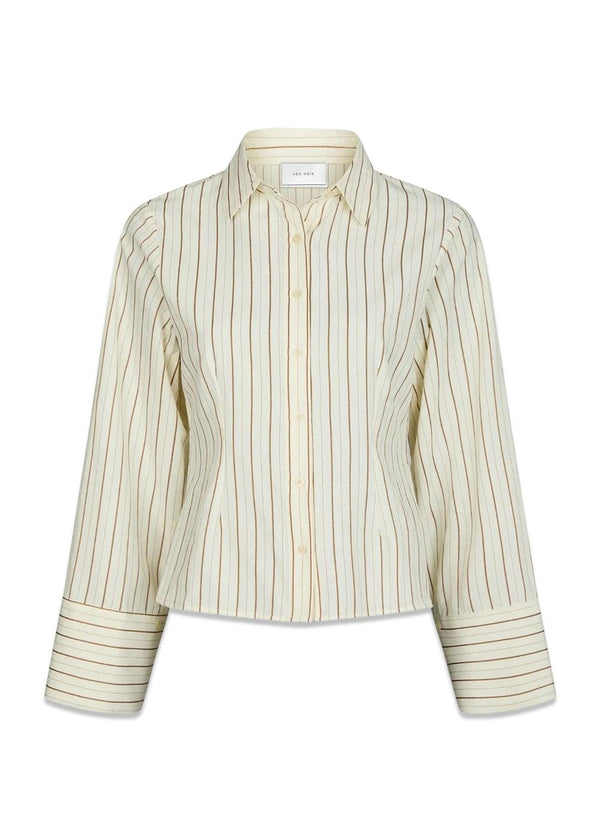 Rosa Solid Shirt - Sand-Shirts-Neo Noir-Butler Loftet