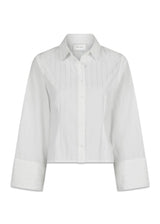 Rosa Solid Shirt - White-Blouses-Neo Noir-Butler Loftet