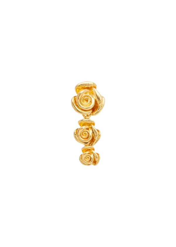 Rose Triplo Studs - Fg, Goldplated