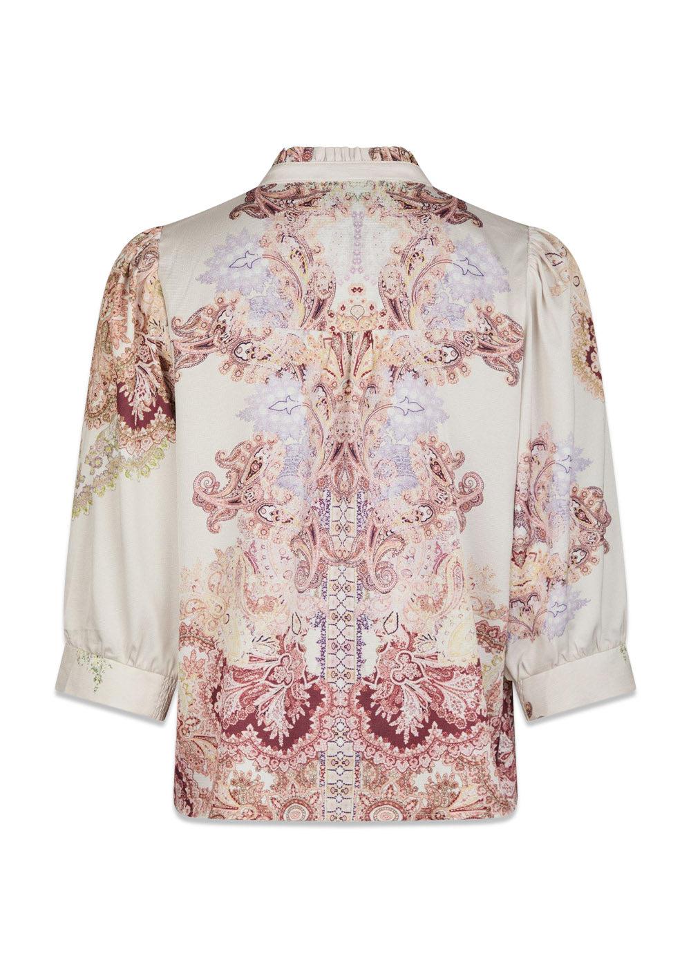 Roselle Artist Paisley Blouse - Ivory-Blouses-Neo Noir-Butler Loftet