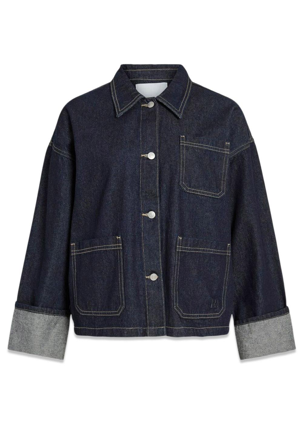 Roumartine ls denim jacket - Dark Denim Blue-Shirts-ROUGE EDIT-Butler Loftet