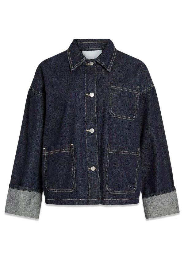 Roumartine ls denim jacket - Dark Denim Blue-Shirts-ROUGE EDIT-Butler Loftet