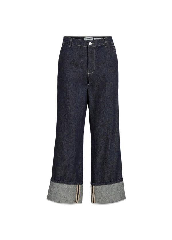 Roumartine rw 7/8 s-f denim - Dark Denim Blue-Jeans-ROUGE EDIT-Butler Loftet