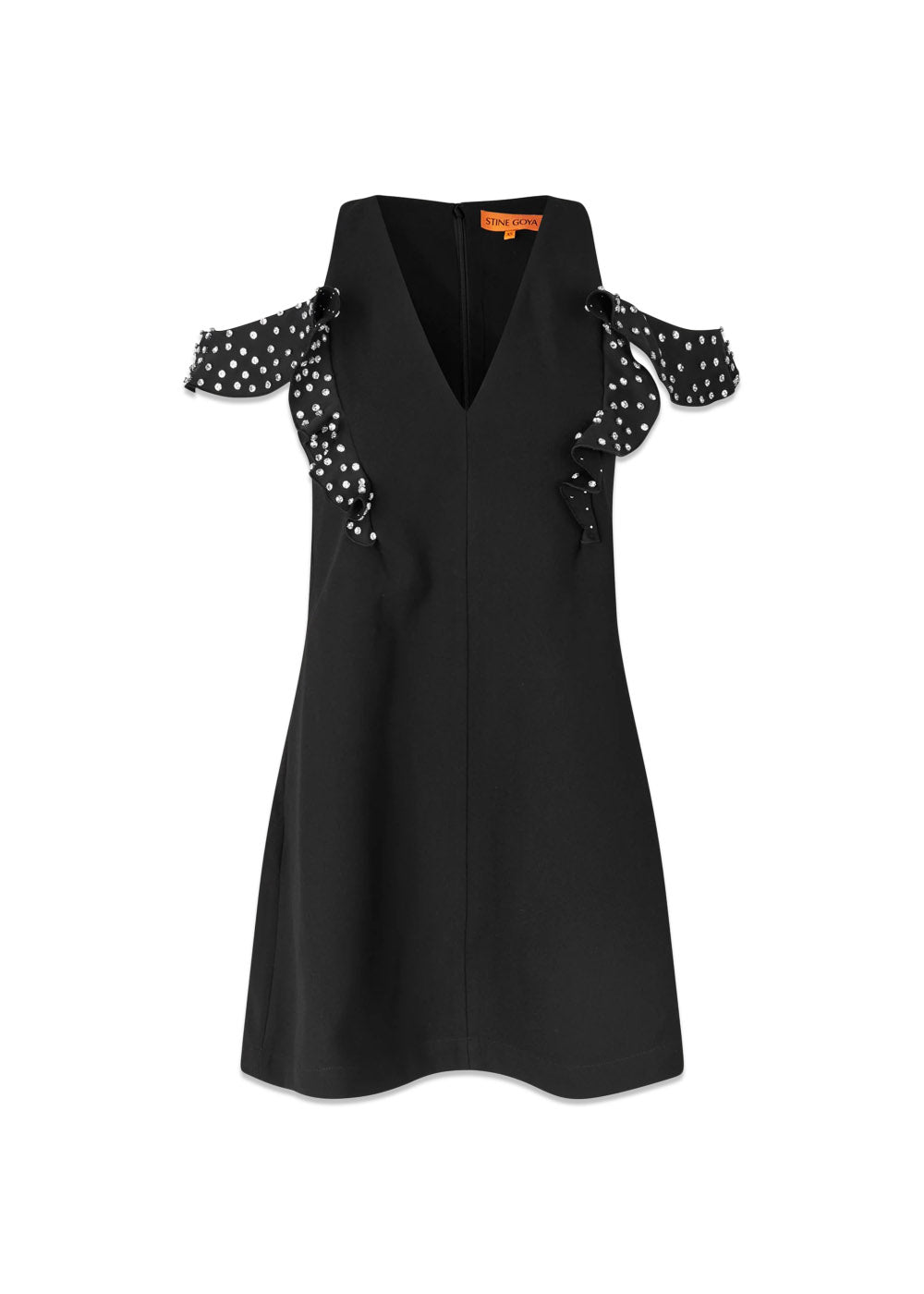 Ruffle Sleeve Mini Dress - Black – Butler Loftet