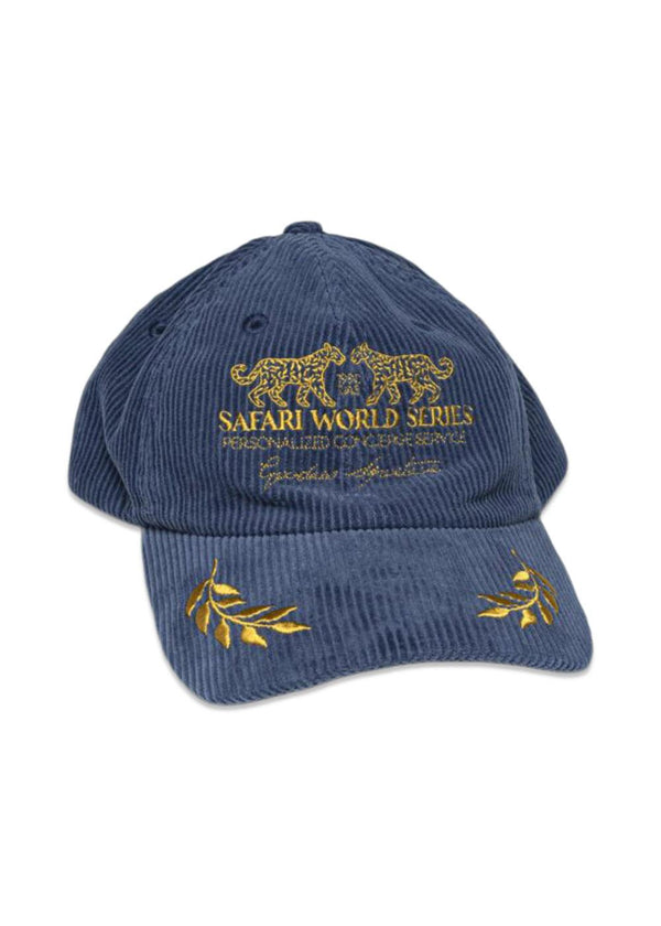 SAFARI CAP - Blue/Gold-Headwear-Goodies Sportive-Butler Loftet