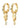 SLOAN earrings gold-plated - Gold Plated-Jewellery-Pilgrim-Butler Loftet