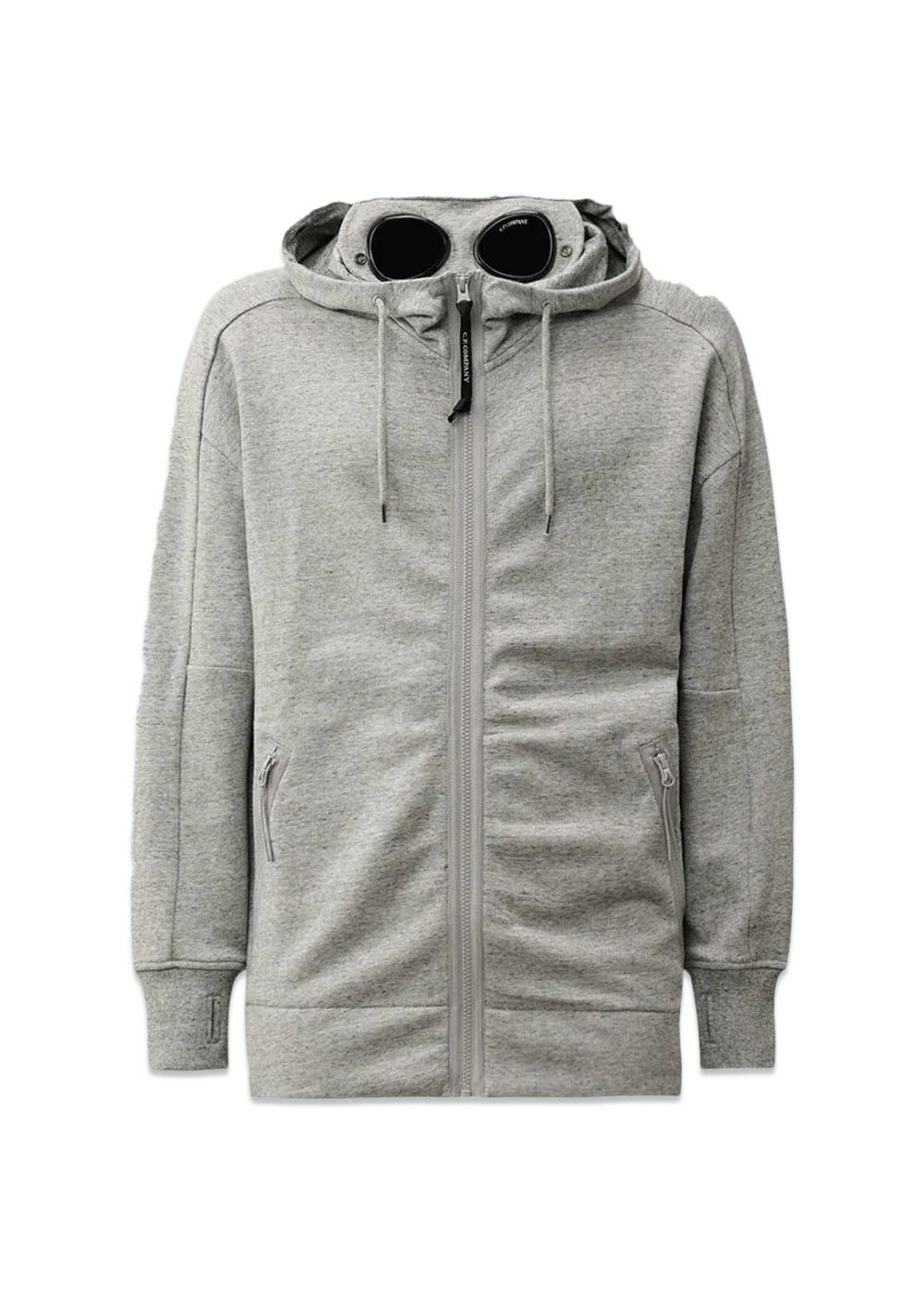 SWEATSHIRTS HOODED OPEN DIAGONAL - Greystone