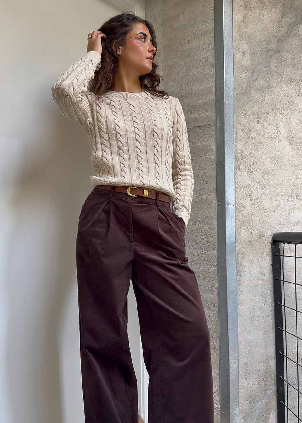 Sabremd o-neck - Summer Sand-Knitwear-Modström-Butler Loftet