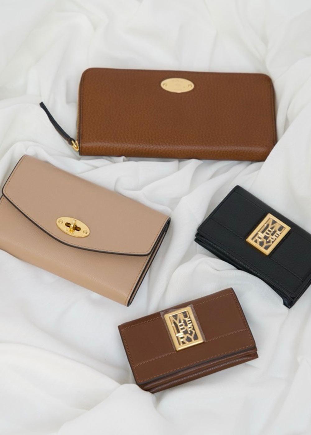 Sadie Card Wallet Silky Calf - Tan