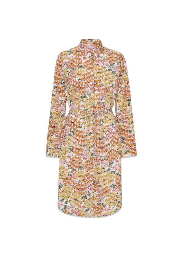 HUNKØN's Sadie shirtdress - Dusty Floral. Køb kjoler her.