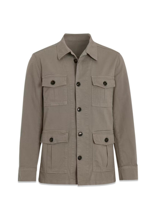 Safari Shirt Jacket - Comfort Green-Outerwear-Oscar Jacobson-Butler Loftet