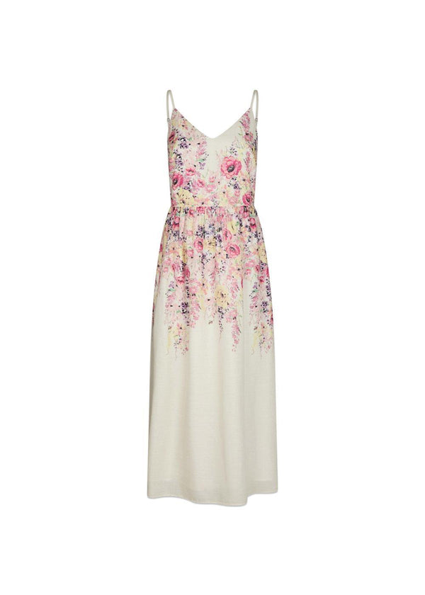 Sanni Flower Print Dress - Ivory-Dress-Neo Noir-Butler Loftet