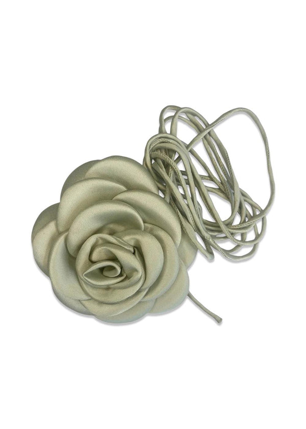 Satin Rose String - Sage