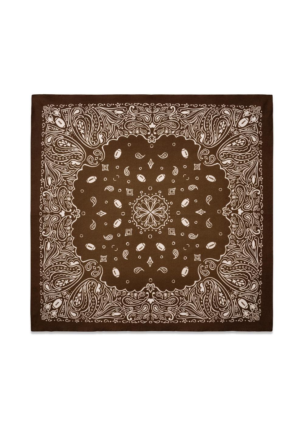 Scarf Print - Dark Brown