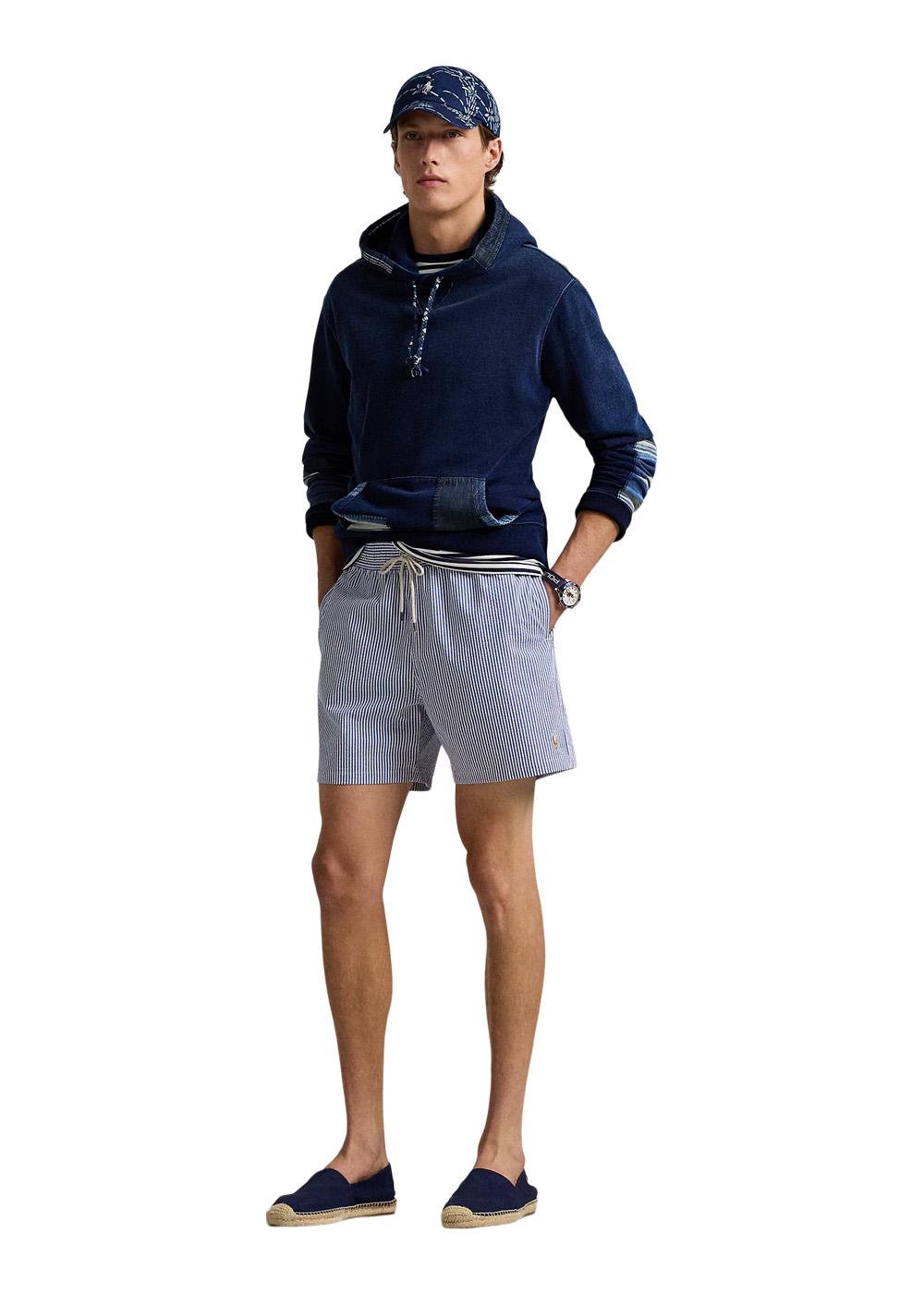 Seersucker Traveler short - Blue Stripe-Shorts-Ralph Lauren-Butler Loftet