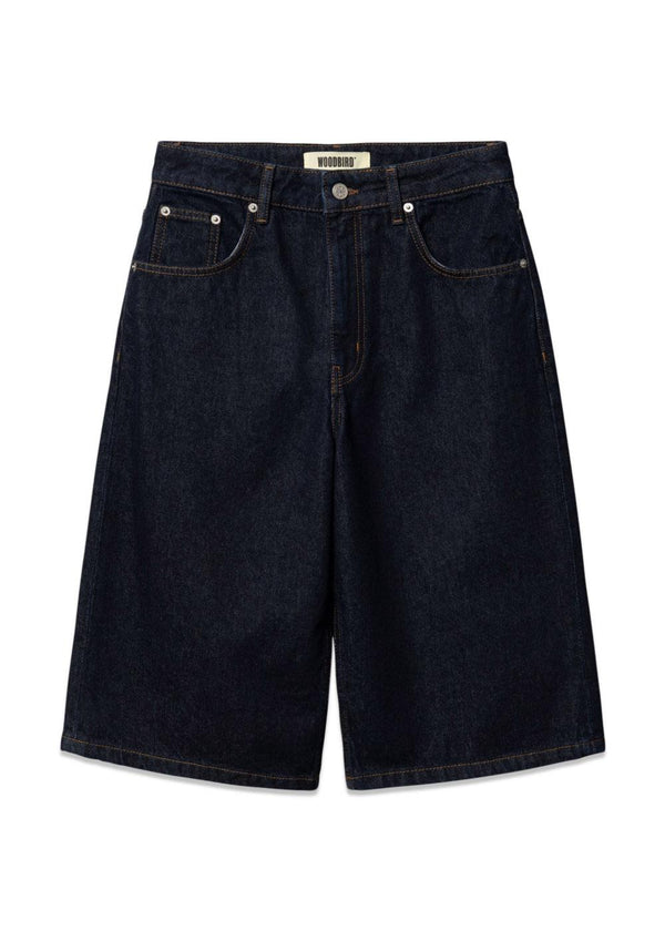 Shan Raw Shorts - Raw Blue-Shorts-Woodbird-Butler Loftet