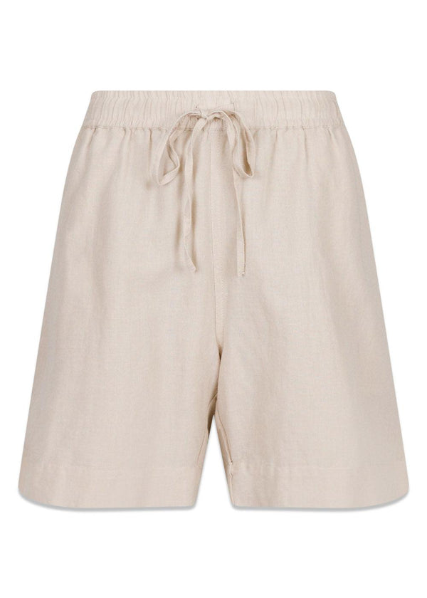 Neo Noirs Shea Linen Shorts - Sand. Køb shorts her.