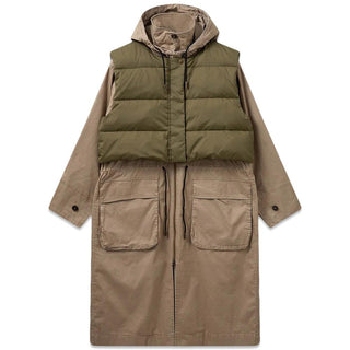 Sherlock Coat - Sand/Dark Green Moss-Outerwear-H2O Fagerholt-Butler Loftet