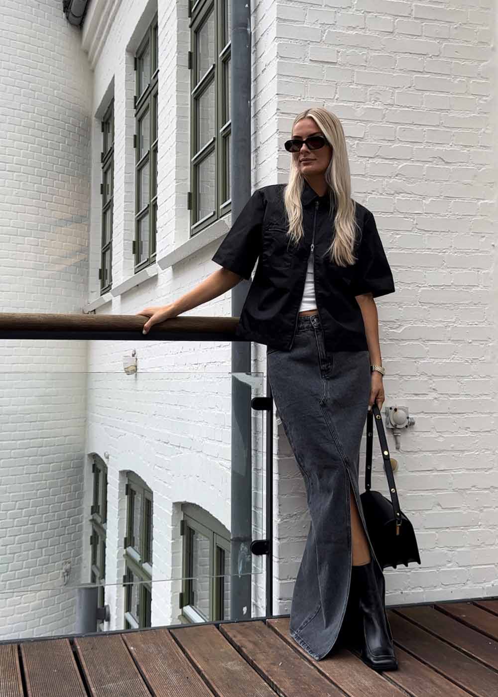 Shine Shirt - Black-Shirts-Oval Square-Butler Loftet