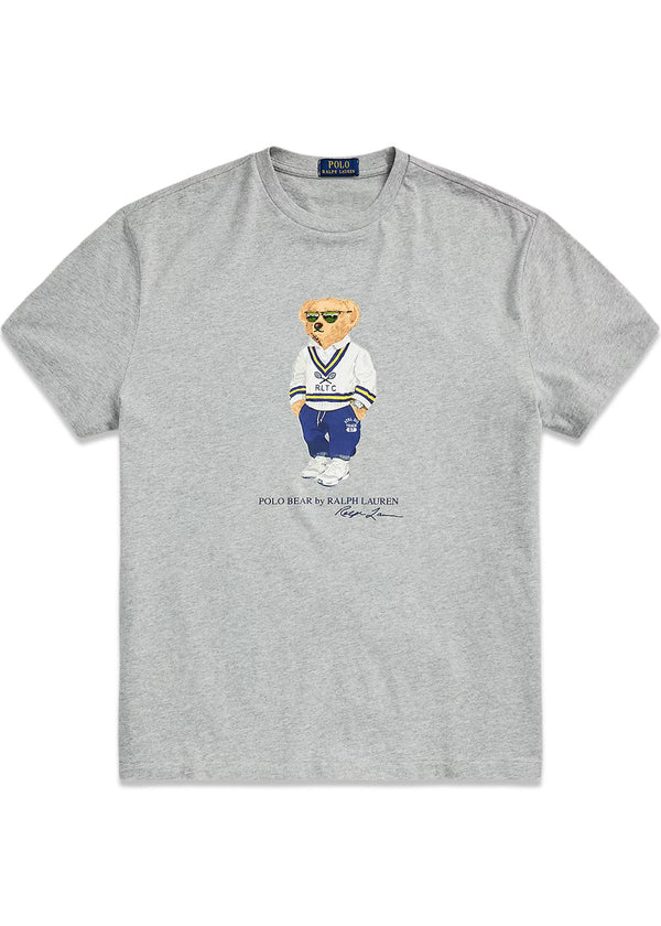 Short Sleeve Bear T-shirt - Grey-T-shirts-Ralph Lauren-Butler Loftet