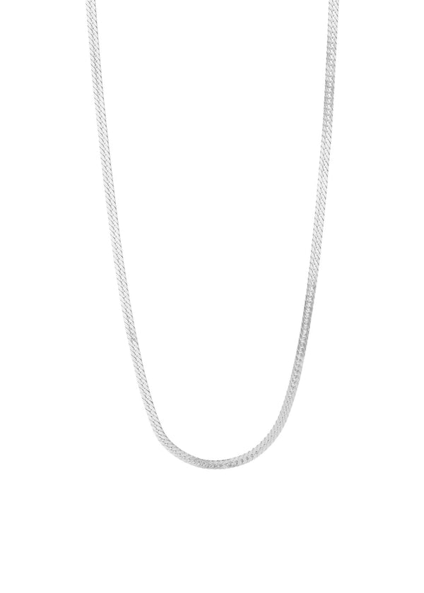 Stine A's Short Snake Necklace - Silver. Køb halskæder her.