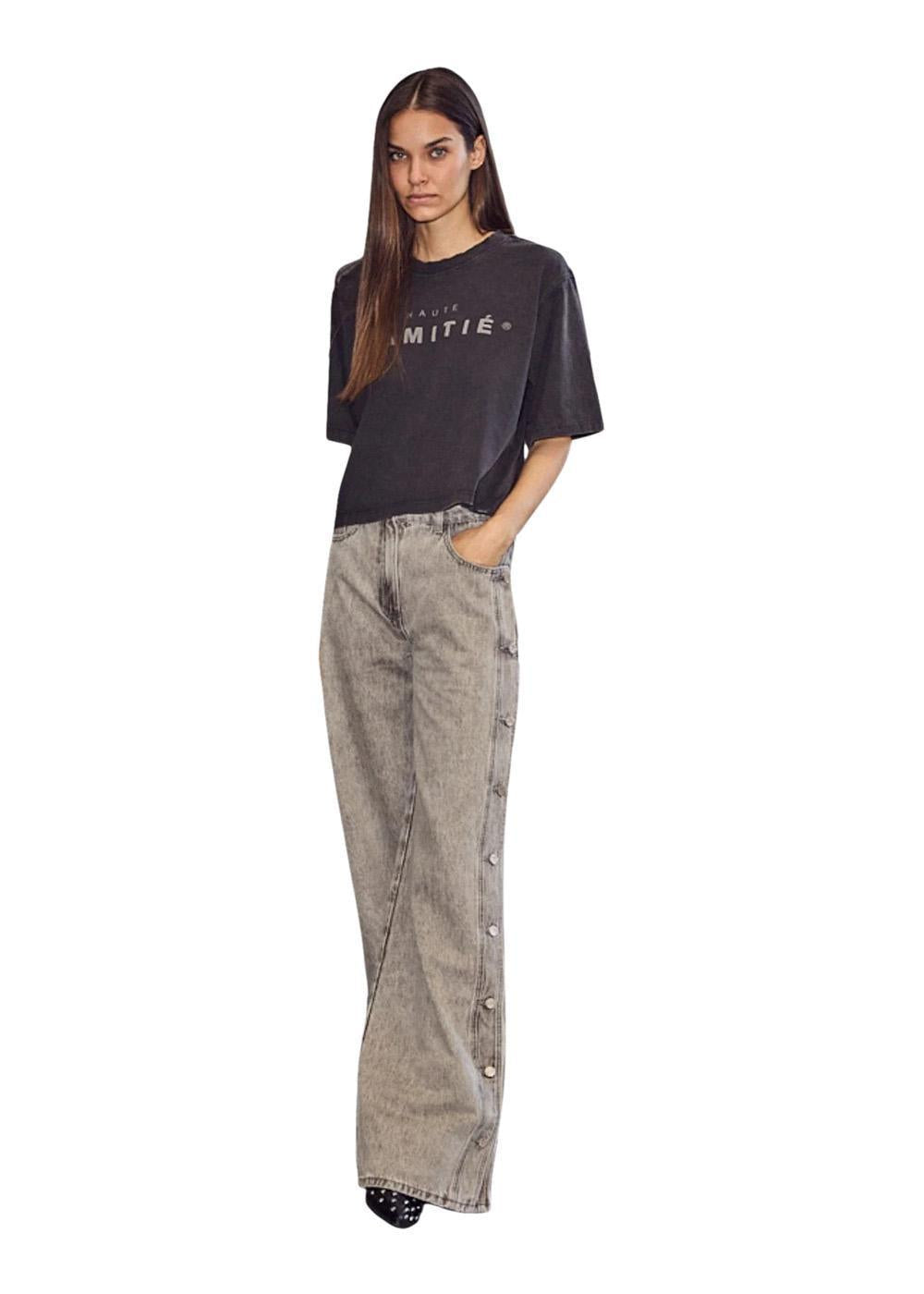 Side Panel Button Jeans - Light Grey-Jeans-HAUTE L’AMITIÉ-Butler Loftet