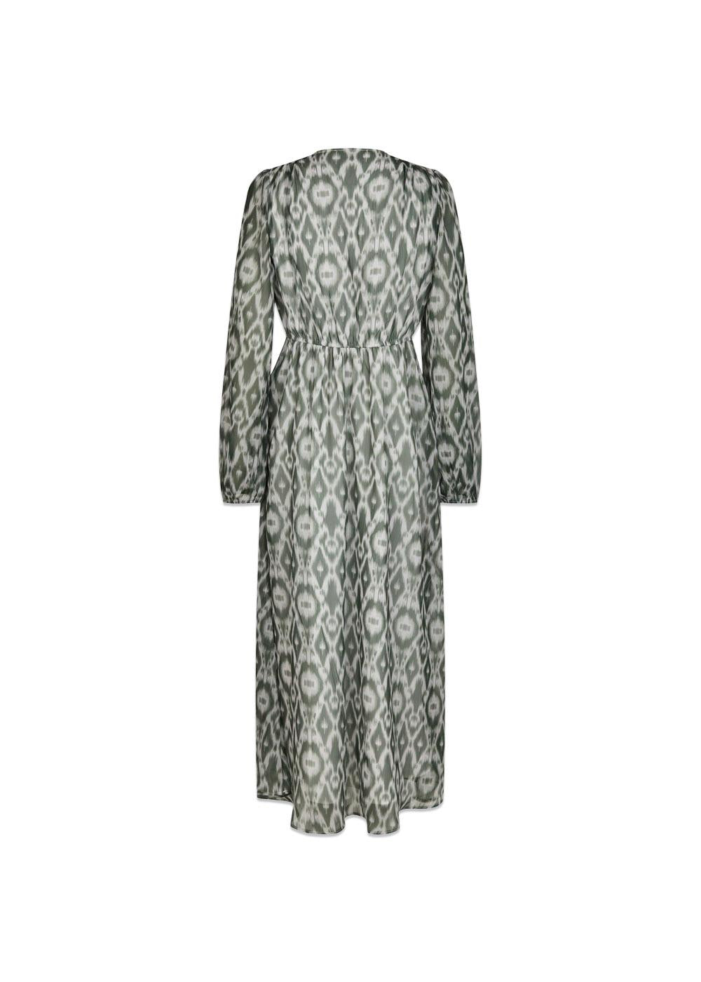 Silfi Graphic Fade Dress - Dusty Green-Dress-Neo Noir-Butler Loftet
