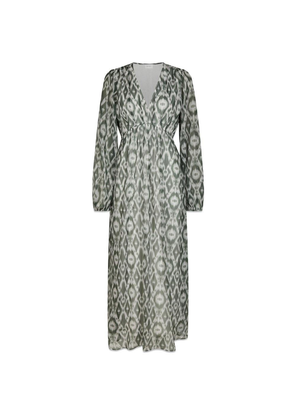 Silfi Graphic Fade Dress - Dusty Green-Dress-Neo Noir-Butler Loftet