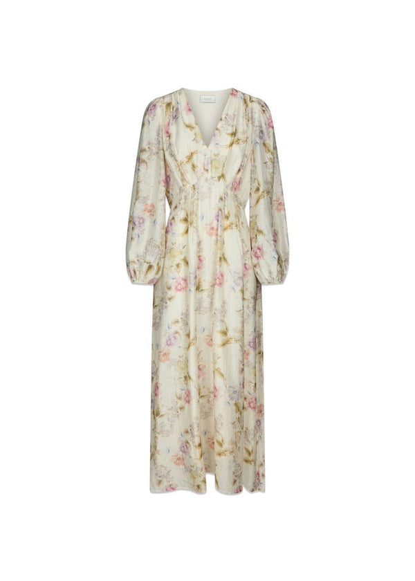 Silfi Vintage Flower Dress - Off White-Dress-Neo Noir-Butler Loftet