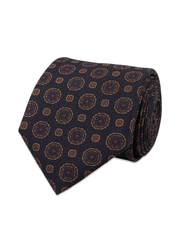 Silk Tie - Blue-Accessories-Portia-Butler Loftet