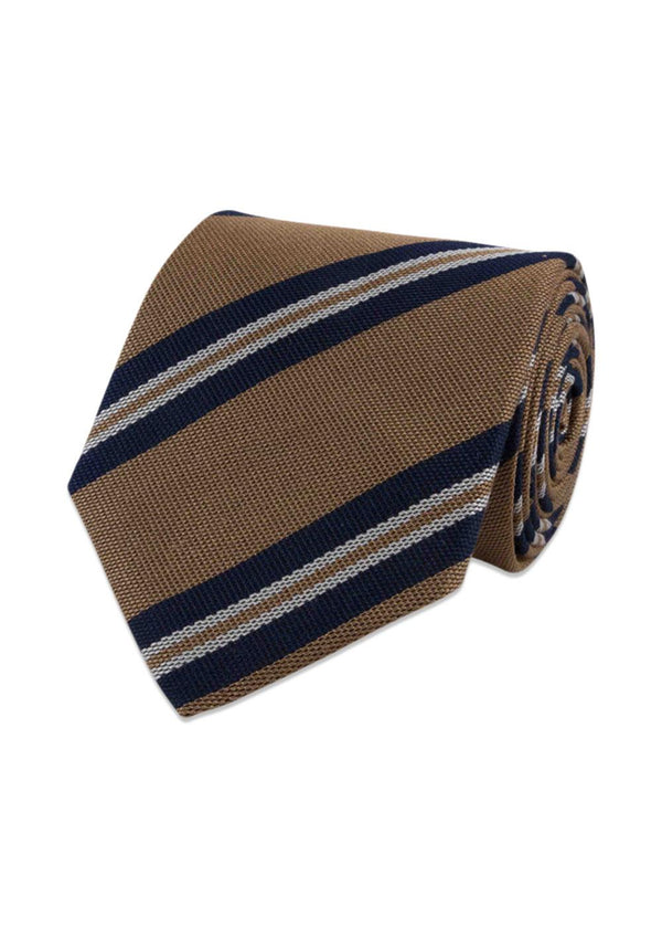 Silk Tie - Brown-Accessories-Portia-Butler Loftet