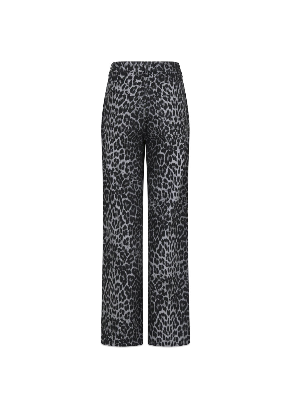 Simona Leopard Pants - Grey Leopard