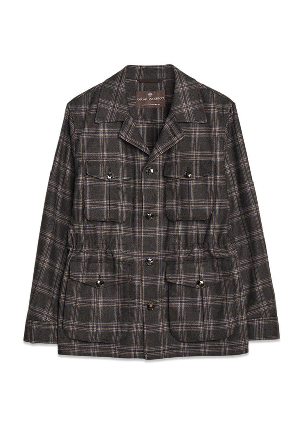 Sirolo Shirt Jacket - Dark Brown-Blazers-Oscar Jacobson-Butler Loftet