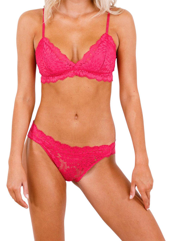 Skin Lime Bra - Fuchsia