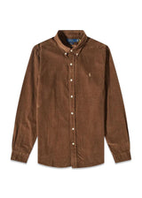 Slim Fit Corduroy Shirt - Brown