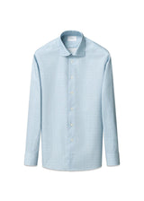 Slim - Geometric Signature Twill shirt - Light Green-Shirts-Eton-Butler Loftet