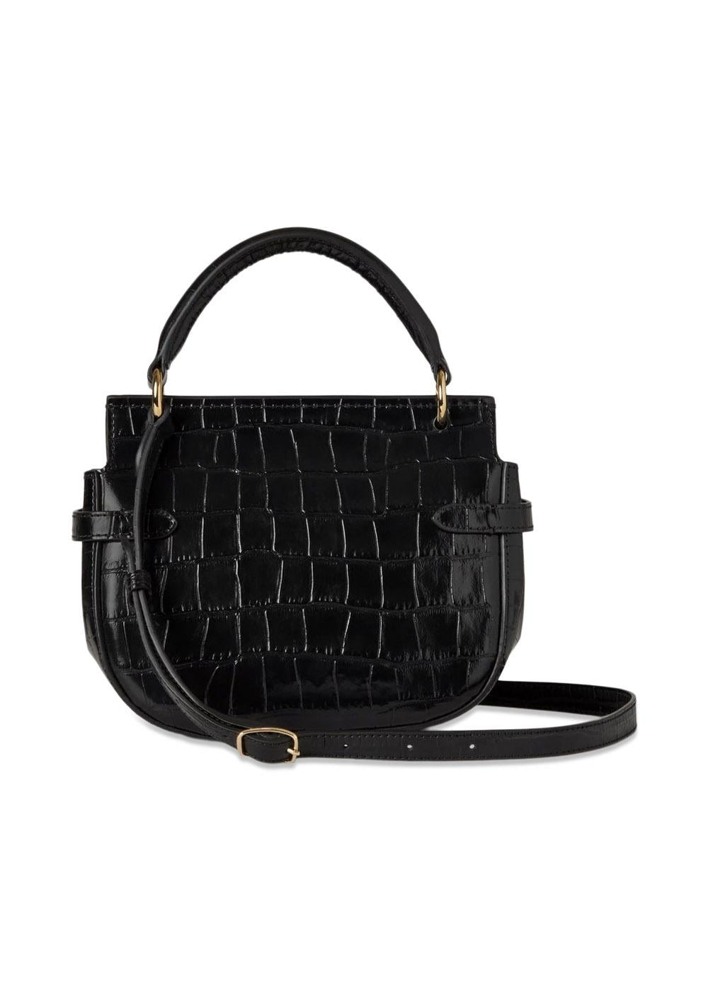 Small Amberley Satchel with Top Handle - Black-Bags-Mulberry-Butler Loftet
