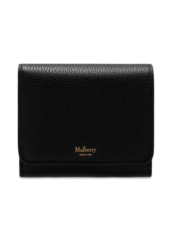 Small Continental French Purse - Black