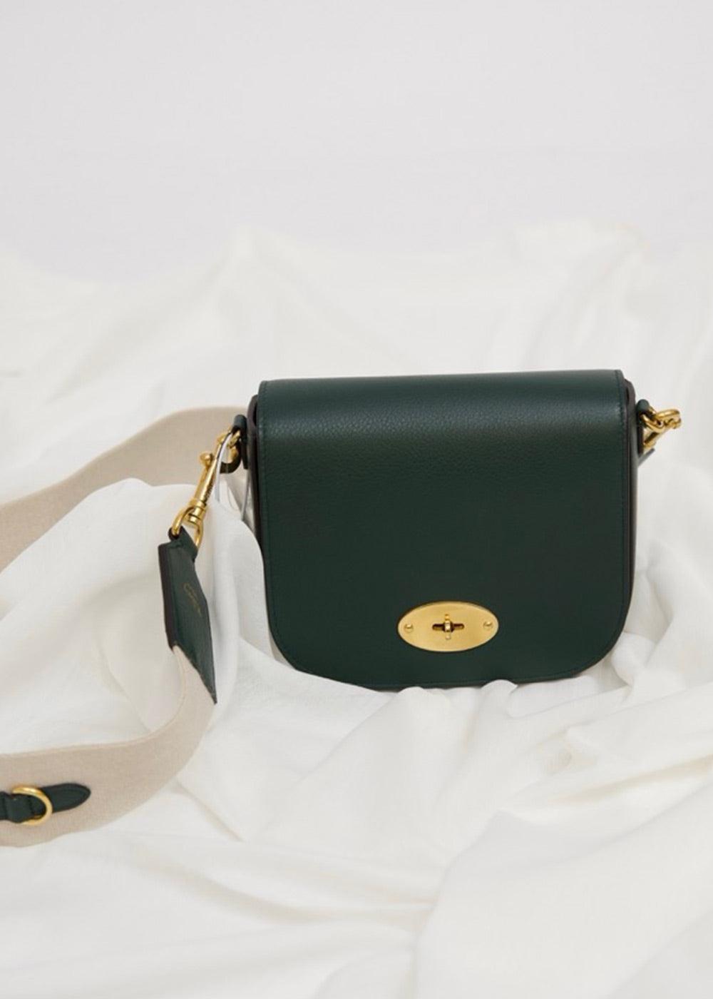 Small Darley Satchel SC webbing strap - Mulberry Green-Bags-Mulberry-Butler Loftet