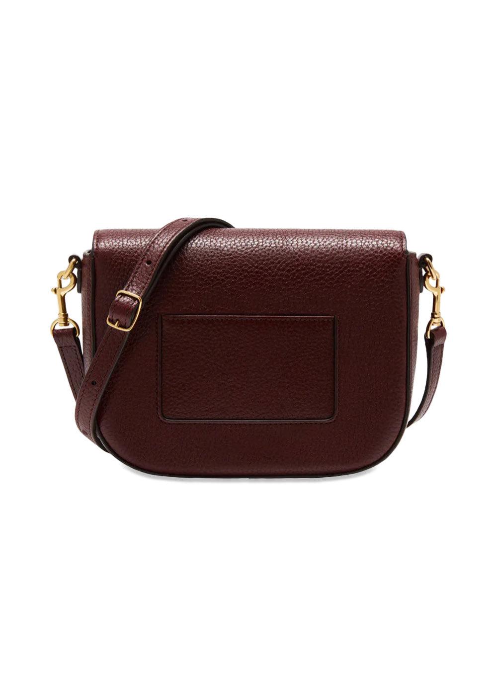 Small Darley Satchel Small Classic Grain - Black Cherry