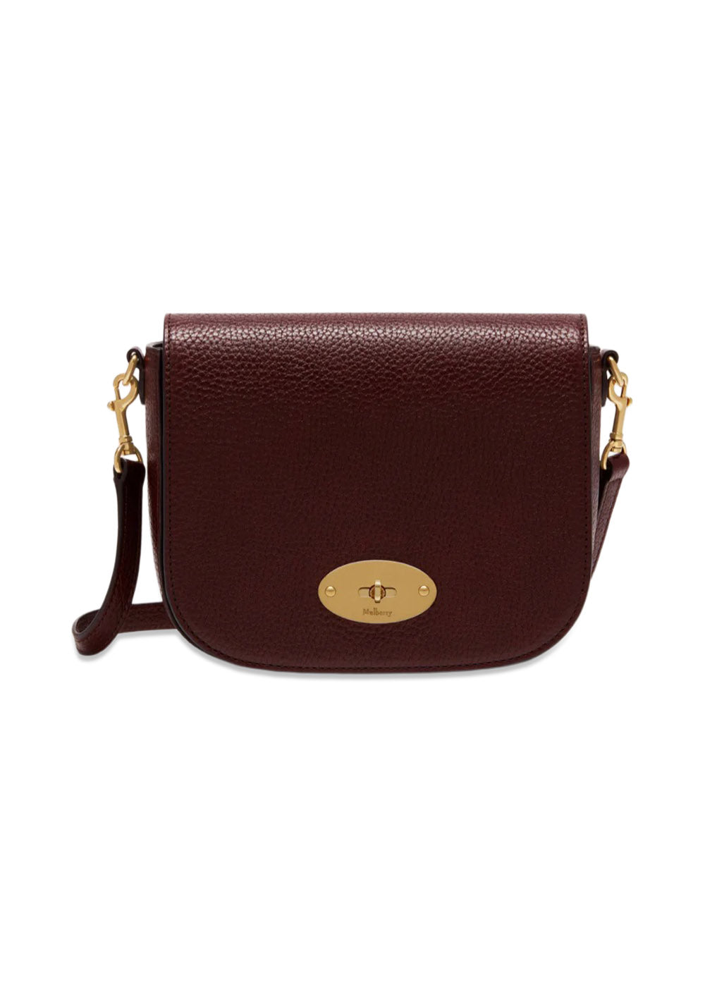 Small Darley Satchel Small Classic Grain - Black Cherry