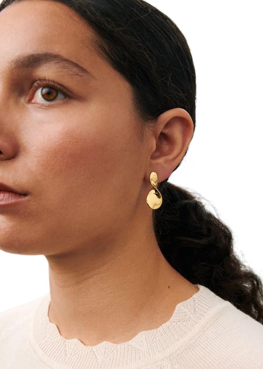 Small La Pausa Earrings - Goldplated-Jewellery-Pernille Corydon-Butler Loftet