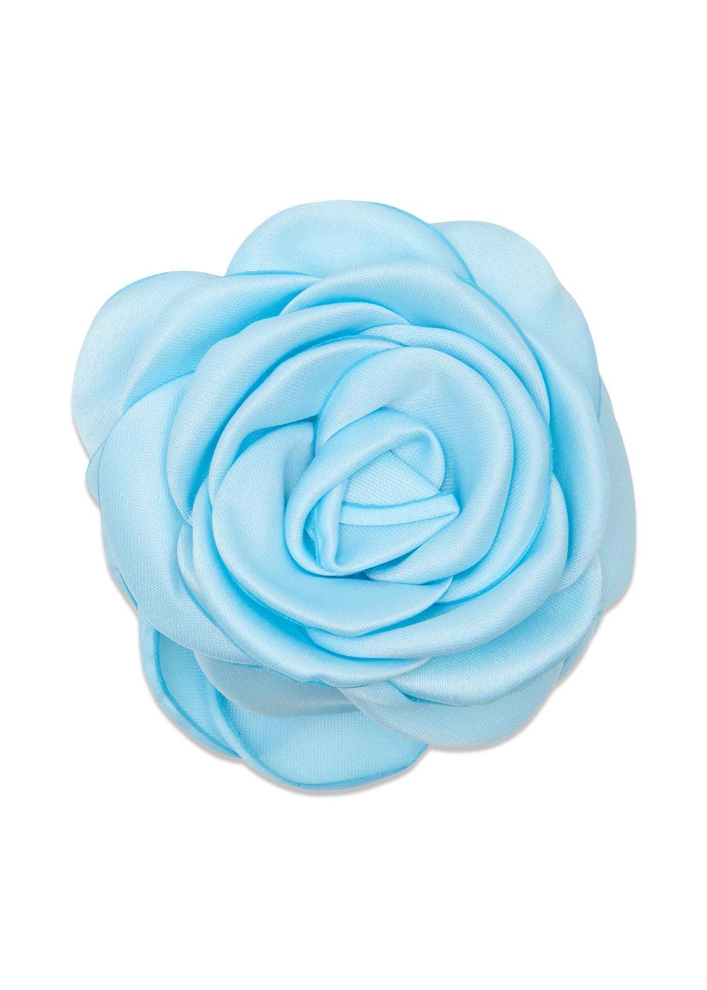 Small Satin Rose Claw - Light Blue